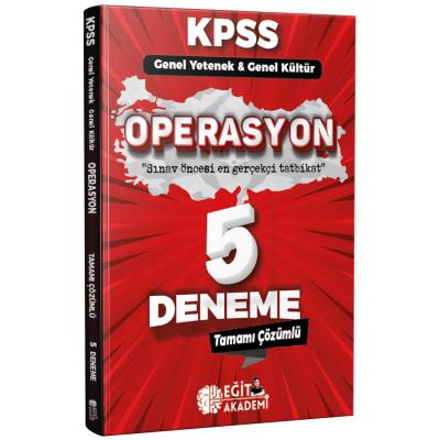 Eğit Akademi KPSS Genel Kültür Genel Yetenek Operasyon 5 Deneme Video Çözümlü