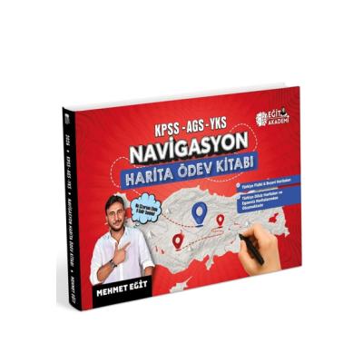 Eğit Akademi 2026 Mehmet Eğit KPSS-AGS-YKS NAVİGASYON Harita Ödev Kitabı