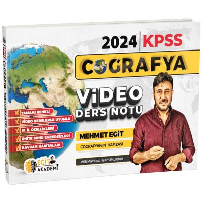 Eğit Akademi Mehmet Eğit 2025 MEB-AGS KPSS Coğrafya Video Ders Notları