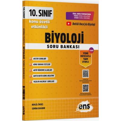 ENS Yayıncılık 10. Sınıf Biyoloji Etkinlikli Soru Bankası