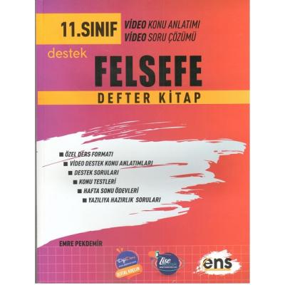Ens Yayıncılık 11. Sınıf Felsefe Defter Kitap
