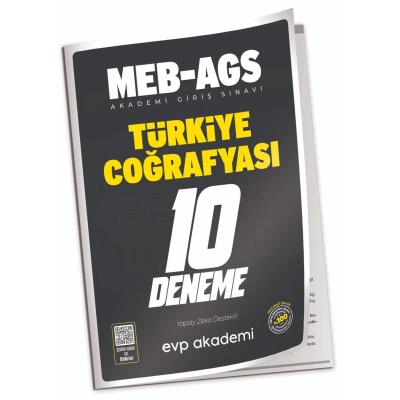 EVP Akademi MEB-AGS Türkiye Coğrafyası 10 Deneme Çözümlü