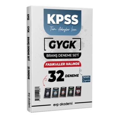 EVP Akademi KPSS Tüm Adaylar İçin 32 Fasikül Deneme Tamamı Çözümlü 