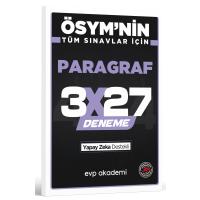 EVP Akademi ÖSYM'nin Tüm Sınavlar İçin 3x27 Paragraf Deneme 