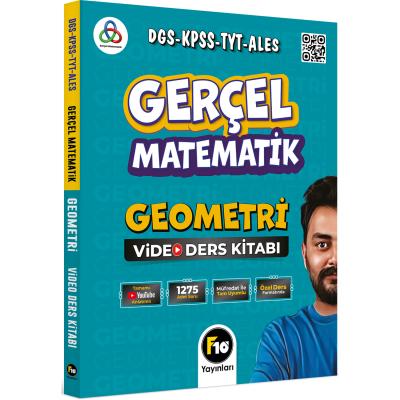 F10 Yayınları Gerçel Matematik DGS KPSS TYT ALES Geometri Video Ders Kitabı