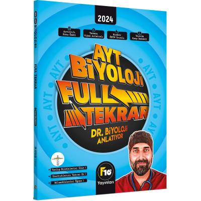 F10 Yayınları Barış Hoca Dr. Biyoloji AYT Biyoloji Full Tekrar Video Ders Kitabı 