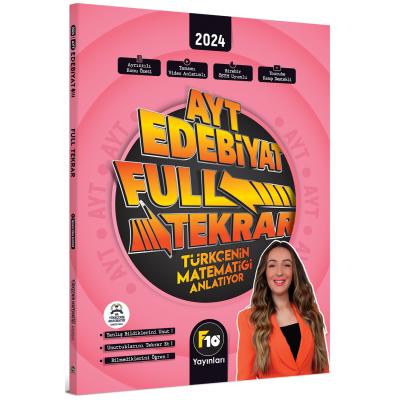 F10 Yayınları 2024 Gamze Hoca Türkçenin Matematiği AYT Edebiyat Full Tekrar Video Ders Kitabı