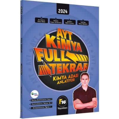 F10 Yayınları 2024 Kimya Adası AYT Kimya Full Tekrar Video Ders Kitabı