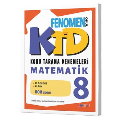 Fenomen Okul Yayınları LGS 8. Sınıf Matematik Konu Tarama Denemeleri