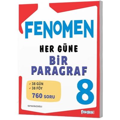 Fenomen Okul Yayınları LGS 8. Sınıf Her Güne Bir Paragraf
