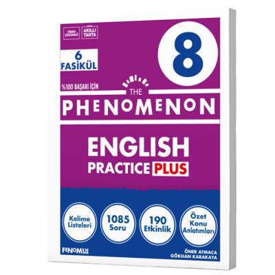 Fenomen Okul Yayınları LGS 8. Sınıf Fenomen 8 The Phenomenon English Practice Plus