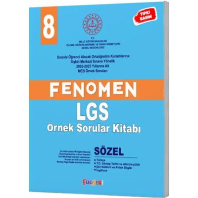 Fenomen Okul Yayınları LGS 8. Sınıf MEB Sözel Fenomen Örnek Sorular