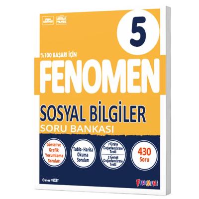 Fenomen Okul Yayınları 5. Sınıf 2025 Sosyal Bilgiler Soru Bankası