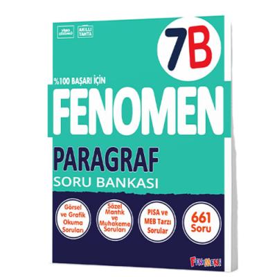 Fenomen Okul Yayınları 7. Sınıf Paragraf B Soru Bankası