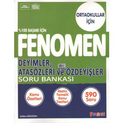 Fenomen Okul Yayınları Deyimler Atasözleri Ve Özdeyişler Soru Bankası