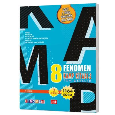 Fenomen Okul Yayınları LGS 8. Sınıf Tüm Dersler Kamp Kitabı 2