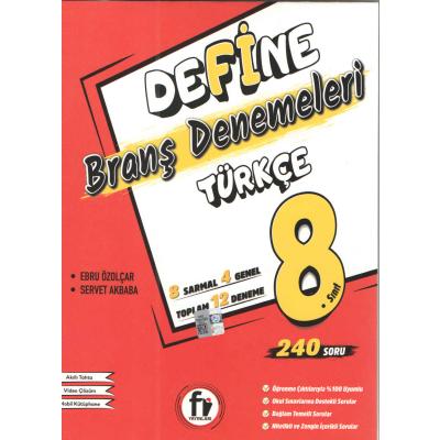 Fi Yayınları LGS 8. Sınıf  Define Türkçe Deneme