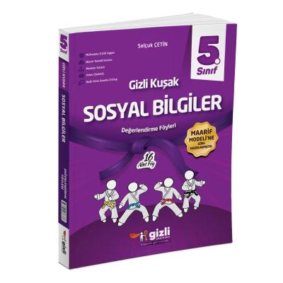 Gizli Yayınları 5. Sınıf Sosyal Bilgiler Gizli Kuşak Değerlendirme Föyleri