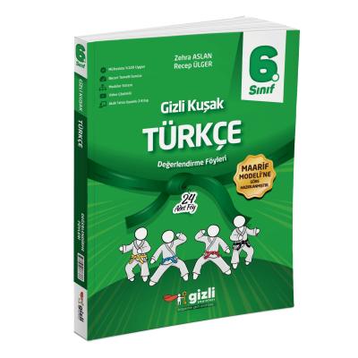 Gizli Yayınları 6. Sınıf Türkçe Gizli Kuşak Değerlendirme Föyleri