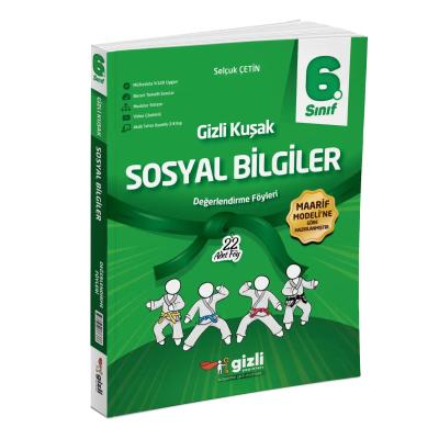 Gizli Yayınları 6. Sınıf Sosyal Bilgiler Gizli Kuşak Değerlendirme Föyleri
