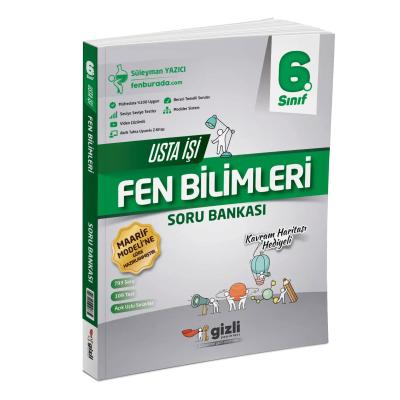 Gizli Yayınları 6. Sınıf Fen Bilimleri Usta İşi Soru Bankası Kavram Haritası Hediyeli