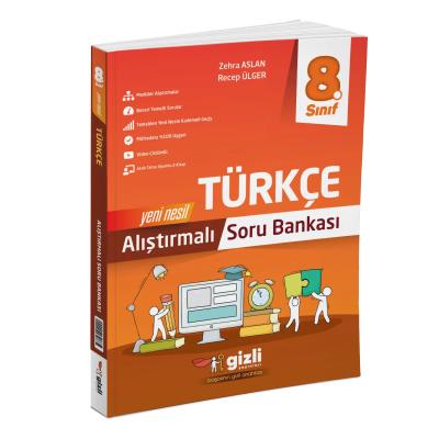 Gizli Yayınları LGS 8. Sınıf Türkçe Alıştırmalı Soru Bankası