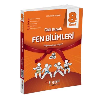Gizli Yayınları LGS 8. Sınıf  Fen Bilimleri Gizli Kuşak Değerlendirme Föyleri