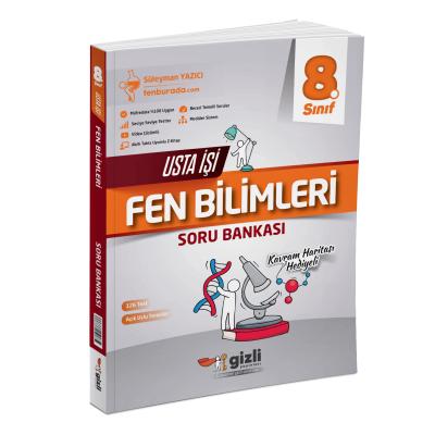 Gizli Yayınları LGS 8. Sınıf Fen Bilimleri Usta İşi Soru Bankası Kavram Haritası Hediyeli