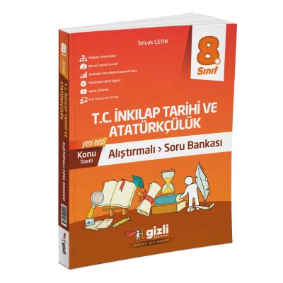 Gizli Yayınları LGS 8. Sınıf T.C. İnkılap Tarihi ve Atatürkçülük Konu Özetli Alıştırmalı Soru Bankası