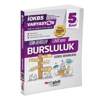 Gizli Yayınları 5. Sınıf VARYASYON Tüm Dersler Bursluluk Soru Bankası 