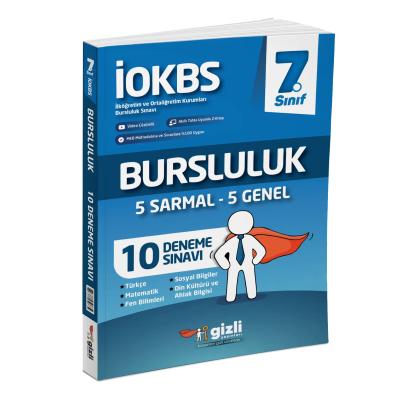 Gizli Yayınları 7. Sınıf İOKBS Bursluluk 10 Deneme Sınavı