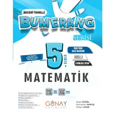 Günay Yayınları 5. Sınıf Bumerang Serisi Matematik Konu Anlatımlı ve Etkinlikli Soru Bankası