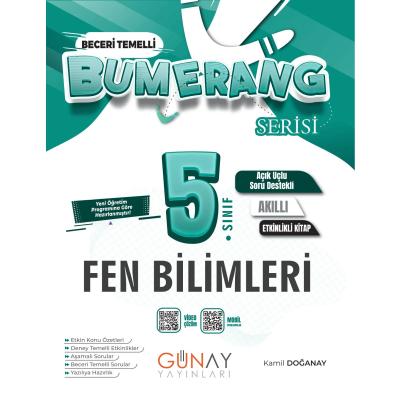 Günay Yayınları 5. Sınıf Bumerang Serisi Fen Bilimleri Konu Anlatımlı ve Etkinlikli Soru Bankası