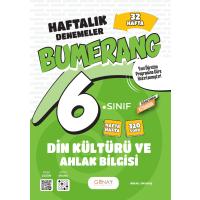 Günay Yayınları 6. Sınıf Bumerang Serisi Din Kültüsü Ve Ahlak Bilgisi 32 Haftalık Denemeler