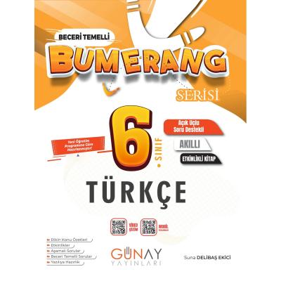 Günay Yayınları 6. Sınıf Bumerang Türkçe Konu Anlatımlı ve Etkinlikli Soru Bankası