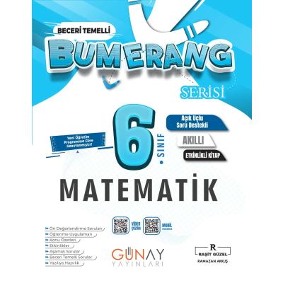 Günay Yayınları 6. Sınıf Bumerang Matematik Konu Anlatımlı ve Etkinlikli Soru Bankası