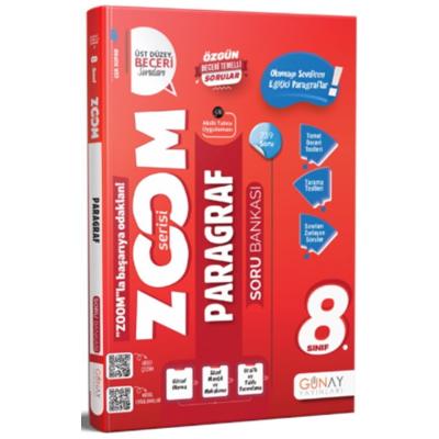 Günay Yayınları LGS 8. Sınıf Paragraf Zoom Serisi Soru Bankası