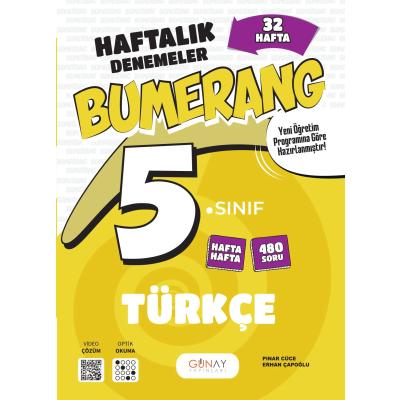 Günay Yayınları 5. Sınıf Bumerang 32 Haftalık Türkçe Denemeleri