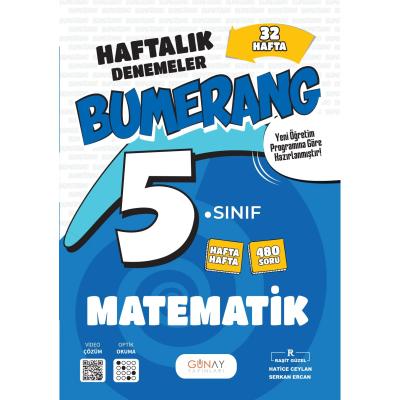 Günay Yayınları 5. Sınıf Bumerang 32 Haftalık Matematik Denemeleri