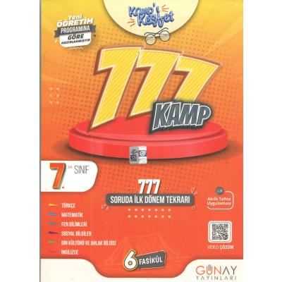 Günay Yayınları 7. Sınıf Tüm Dersler 777 Soruda İlk Dönem Tekrarı