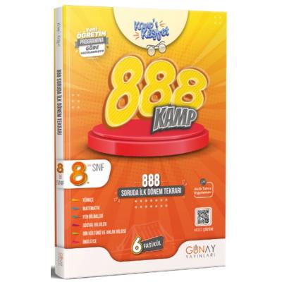 Günay Yayınları LGS 8. Sınıf 888 Soruda İlk Dönem Tekrarı