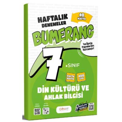 Günay Yayınları 7. Sınıf Din Kültürü ve Ahlak Bilgisi 40 Haftalık Denemeler