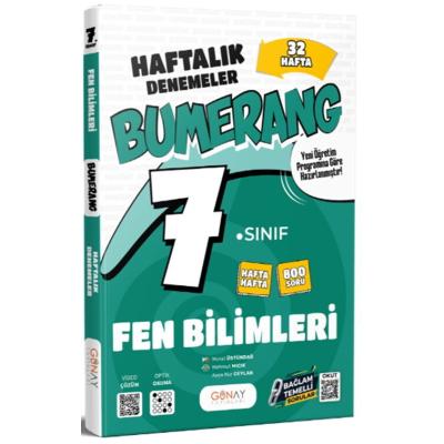Günay Yayınları 7. Sınıf Fen Bilimleri 40 Haftalık Denemeler