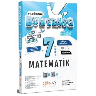 Günay Yayınları 7. Sınıf Bumerang Serisi Matematik Etkinlikli Kitap