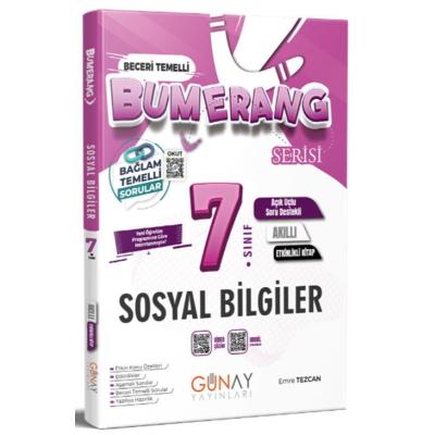 Günay Yayınları 7. Sınıf Bumerang Serisi Sosyal Bilgiler Etkinlikli Kitap