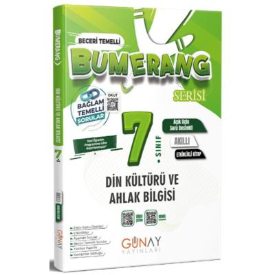 Günay Yayınları 7. Sınıf Bumerang Serisi Din Kültürü ve Ahlak Bilgisi Etkinlikli Kitap
