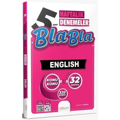 Günay Yayınları 5. Sınıf İngilizce Bla Bla Haftalık Denemeler