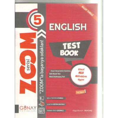 Günay Yayınları 5. Sınıf İngilizce English Test Book Zoom Soru Bankası