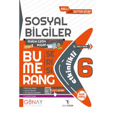 Günay Yayınları 6. Sınıf Bumerang Etkinlikli Sosyal Bilgiler