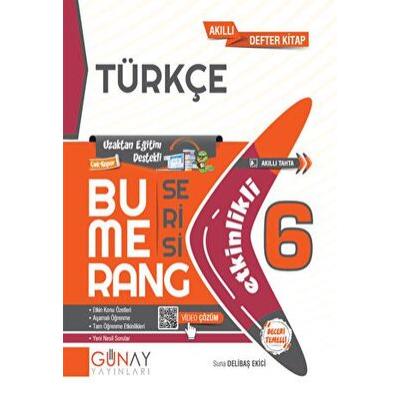 Günay Yayınları 6. Sınıf Bumerang Etkinlikli Türkçe
